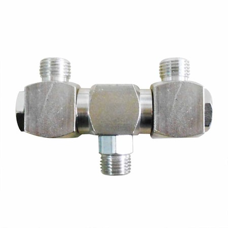 Interstate Pneumatics 1/4 Inch Male NPT Double Swivel Fitting 360 Degree Spin, PK 25 FS244-25K